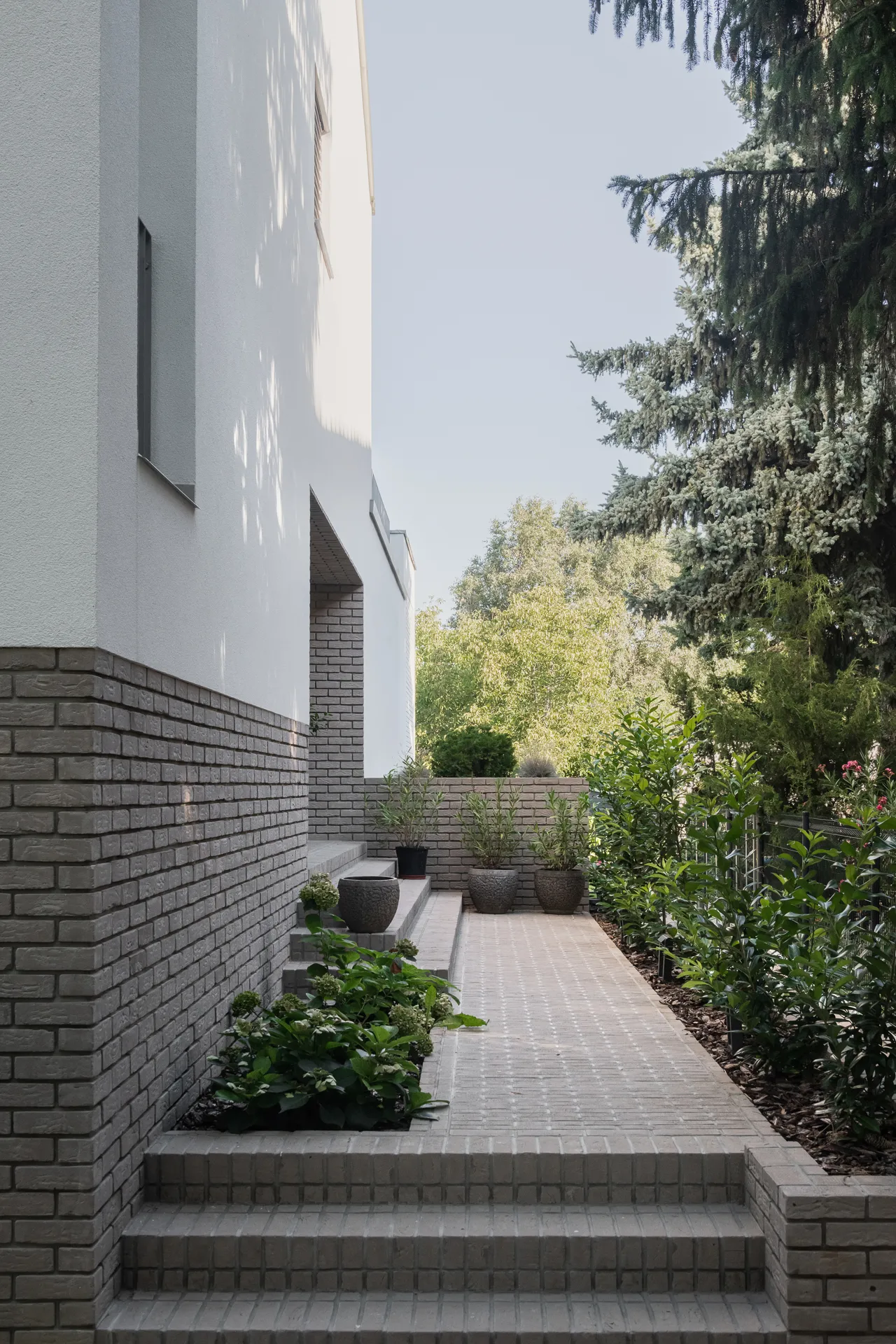 Modern ház homlokzat